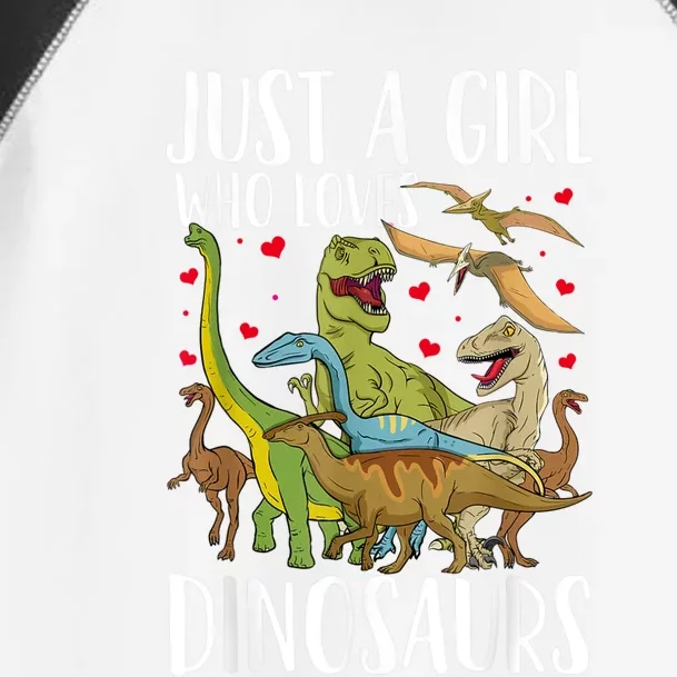 Dinosaur Just A Girl Who Loves Dinosaurs Brachiosaurus Toddler Fine Jersey T-Shirt