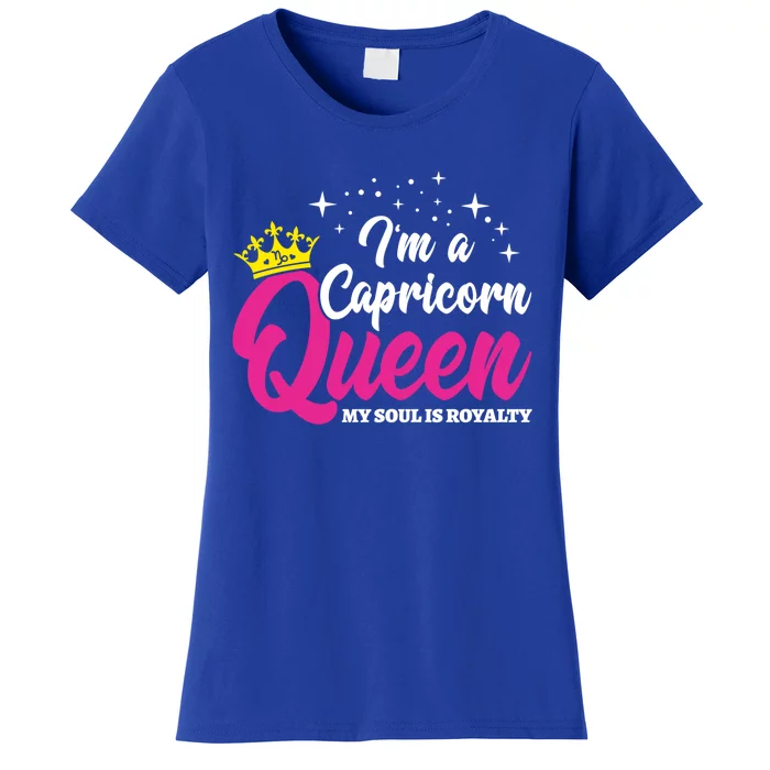 December January Birthday Astrology Capricorn Queen Gift Women's T-Shirt