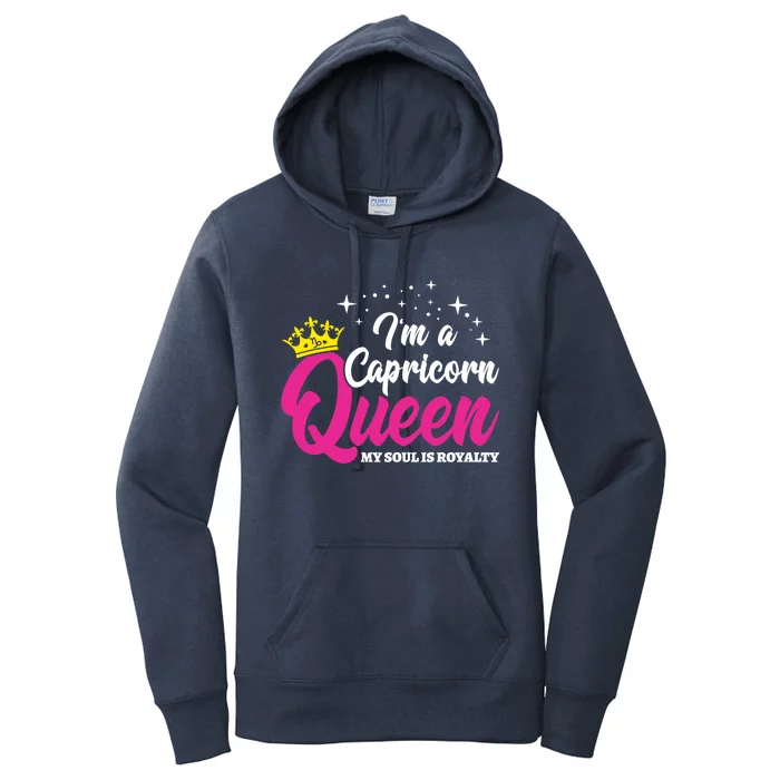 December January Birthday Astrology Capricorn Queen Gift Women's Pullover Hoodie