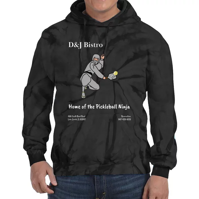 D & J Bistro Pickleball Ninja Tie Dye Hoodie