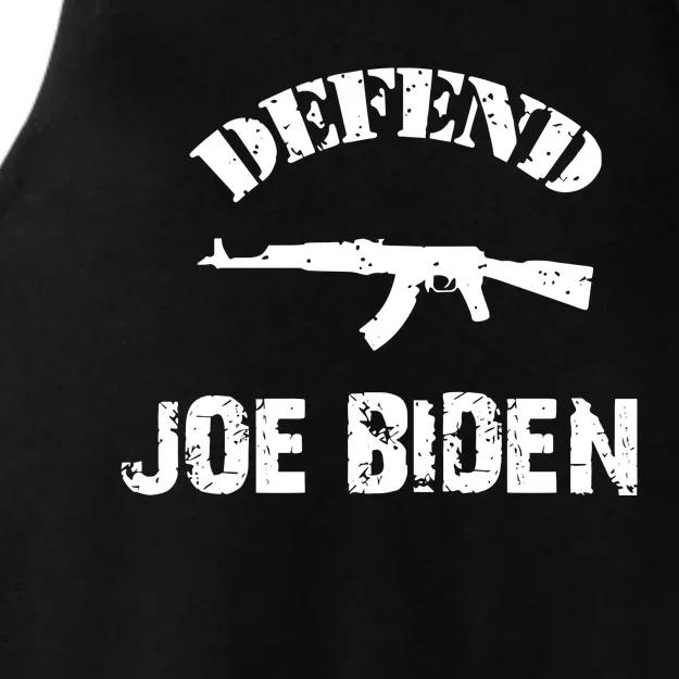 Defend Joe Biden Ladies Tri-Blend Wicking Tank