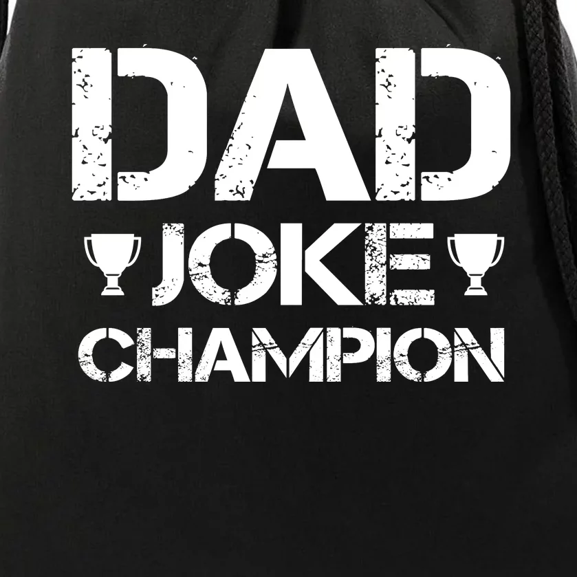 Dad Joke Champion Drawstring Bag