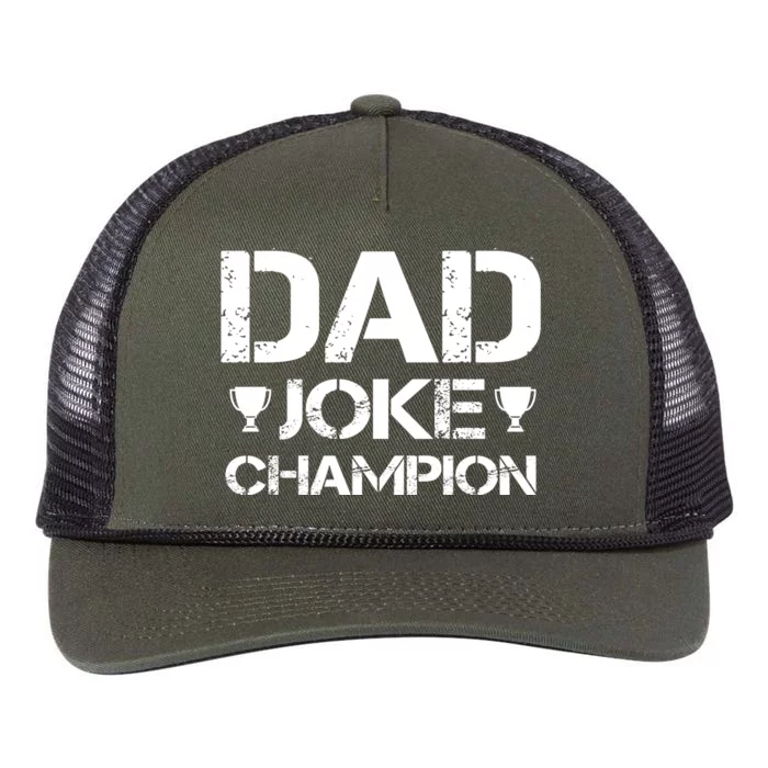 Dad Joke Champion Retro Rope Trucker Hat Cap