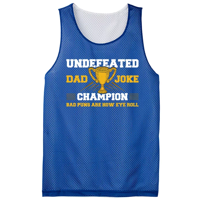 Dad Joke Champion Gift Mesh Reversible Basketball Jersey Tank