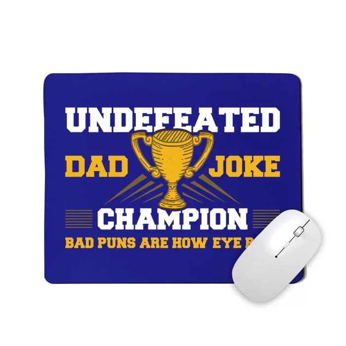 Dad Joke Champion Gift Mousepad