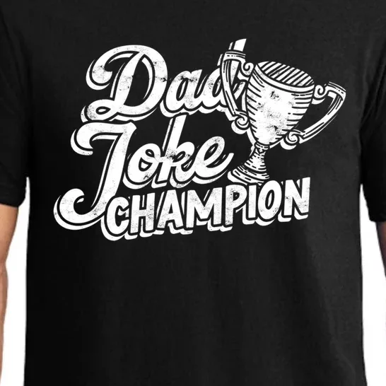 Dad Joke Champion Gift Standup Comedian Laughing Jokes Gift Pajama Set