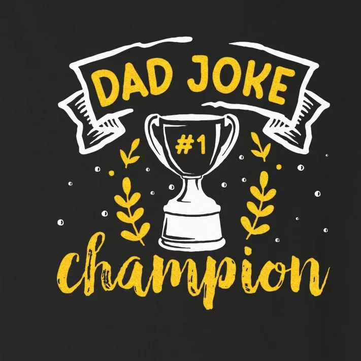 Dad Jokes Champion Toddler Long Sleeve Shirt