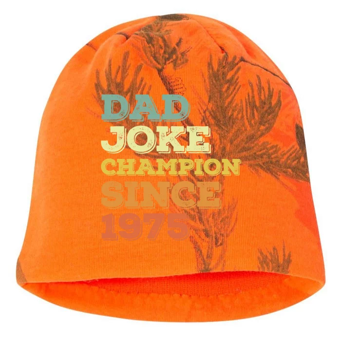 Dad Joke Champion Since 1975 Birthday Fathers Day Gift Kati - Camo Knit Beanie