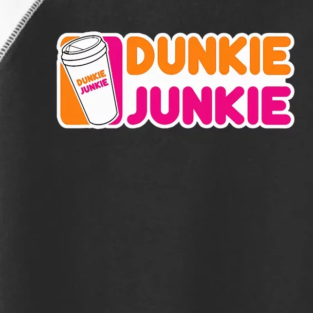 Dunkie Junkie Coffee Love Funny Coffee Saying Toddler Fine Jersey T-Shirt