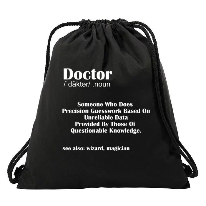 Doctor Job Definition Medical School Graduation Gift Drawstring Bag