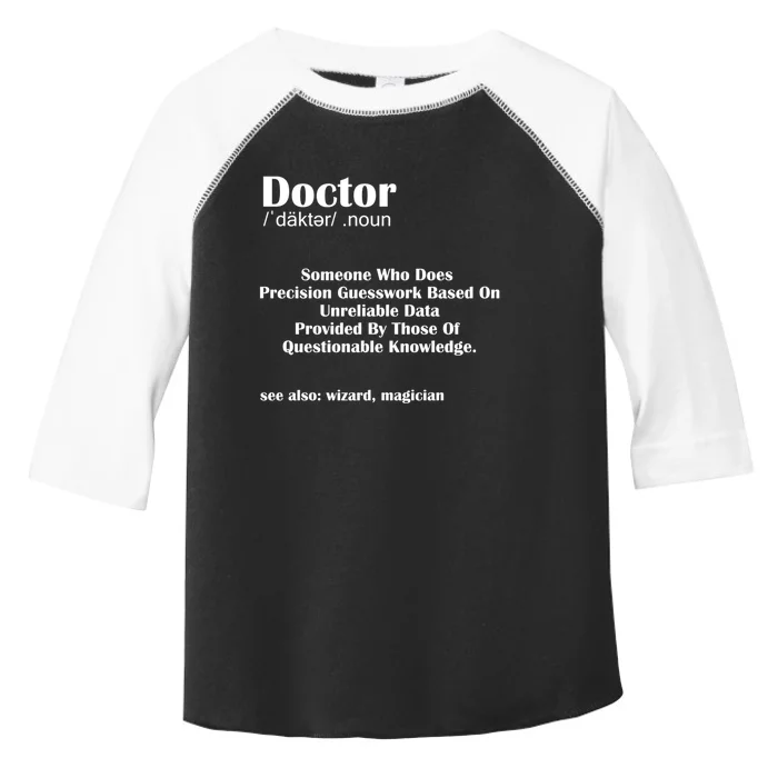 Doctor Job Definition Medical School Graduation Gift Toddler Fine Jersey T-Shirt