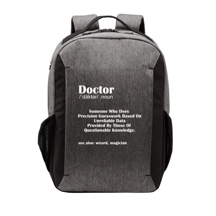 Doctor Job Definition Medical School Graduation Gift Vector Backpack