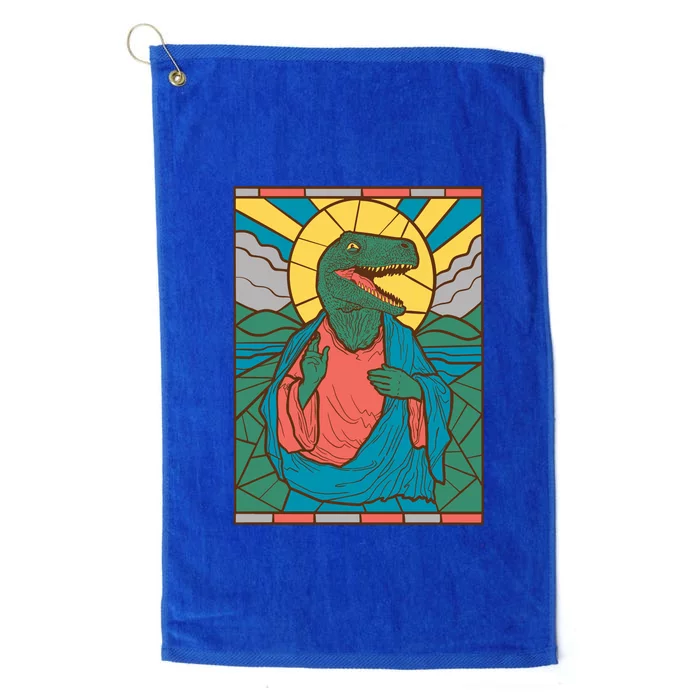 Dinosaur Jesus Platinum Collection Golf Towel