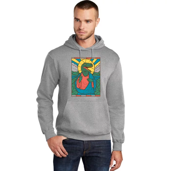 Dinosaur Jesus Tall Hoodie