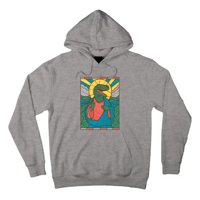 Dinosaur Jesus Tall Hoodie