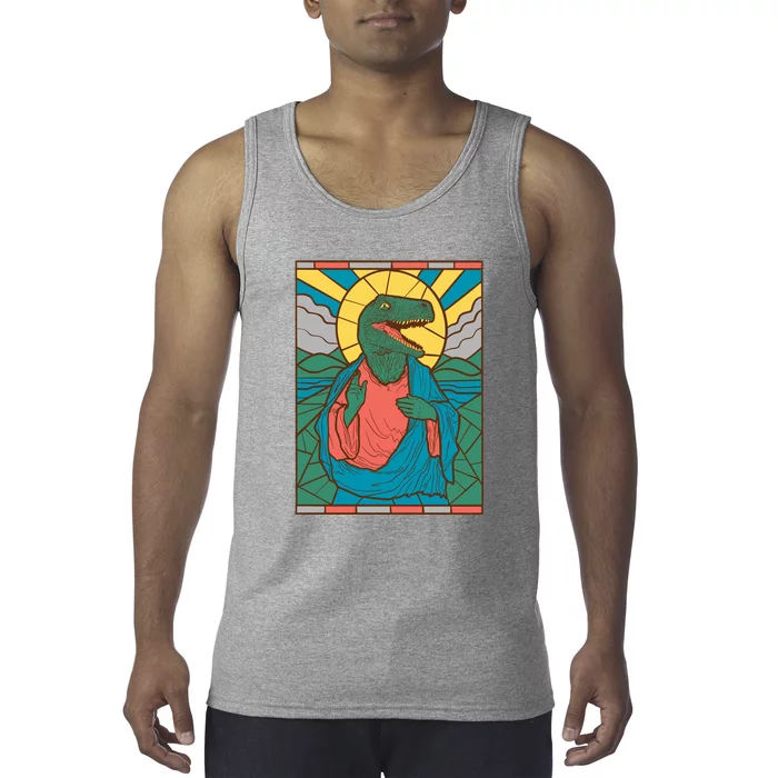 Dinosaur Jesus Tank Top