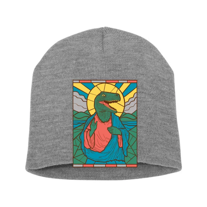 Dinosaur Jesus Short Acrylic Beanie