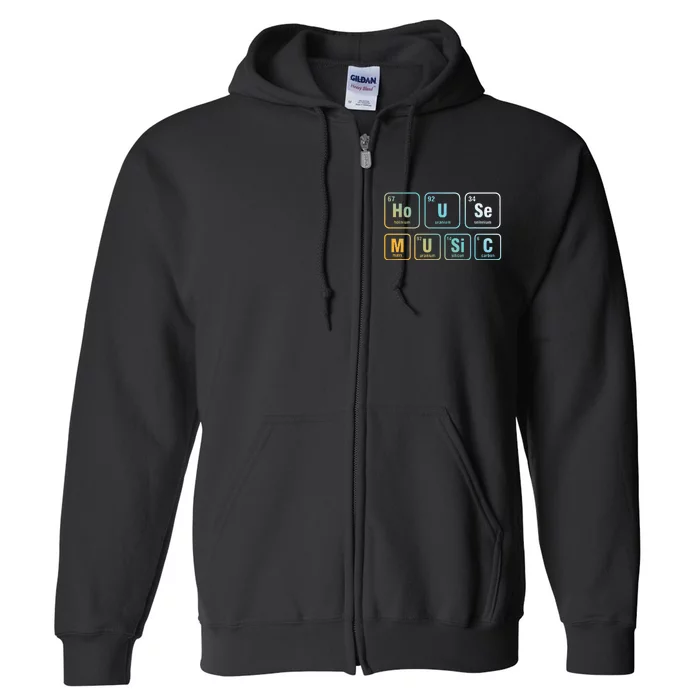 Disc Jockey Dj House Music Relaxing Electronic Music Edm Full Zip Hoodie