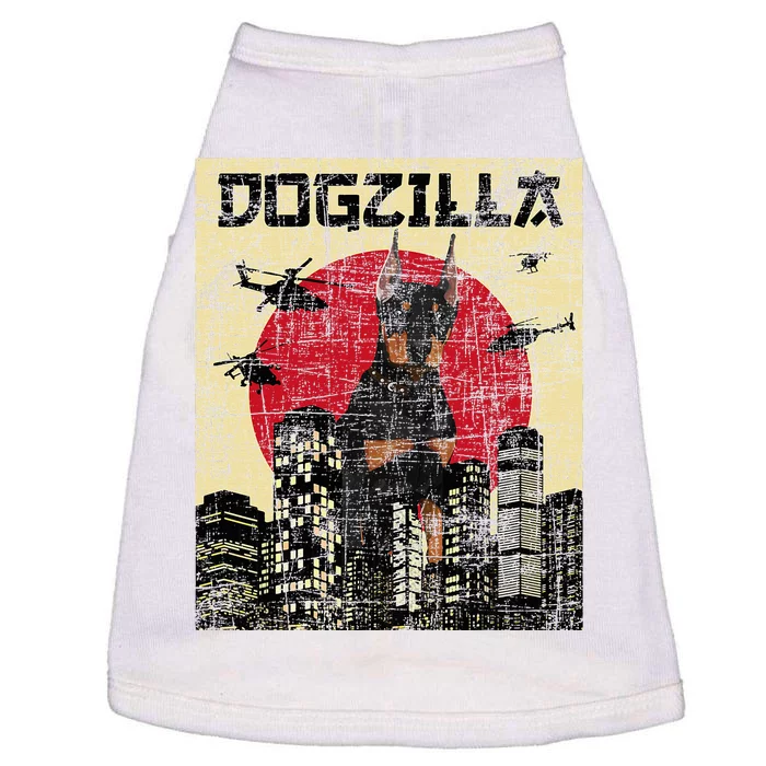 Dogzilla Japanese Doberman Canine Dog Lover Pet Owner Doggie Tank