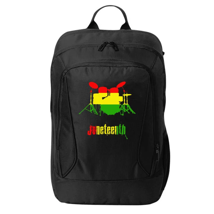 Drummer Juneteenth Day Black Pride History Love Music Drum City Backpack