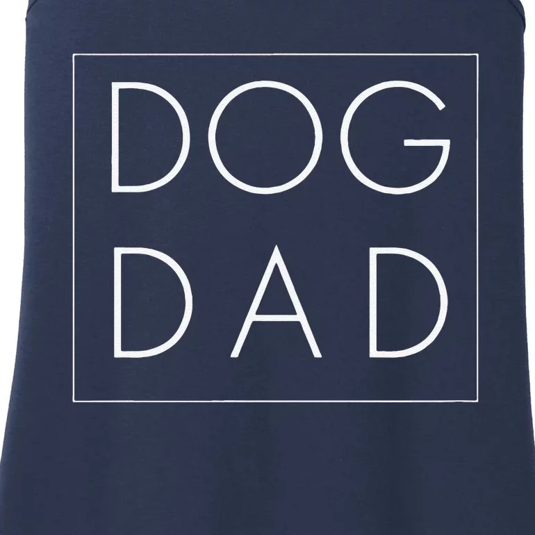 Dad Joke Design Funny Dog Dad Modern Father Ladies Essential Tank