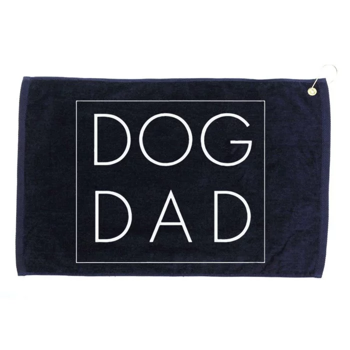 Dad Joke Design Funny Dog Dad Modern Father Grommeted Golf Towel