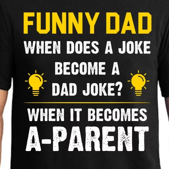 Dad Joke Funny Parent Quote Pajama Set