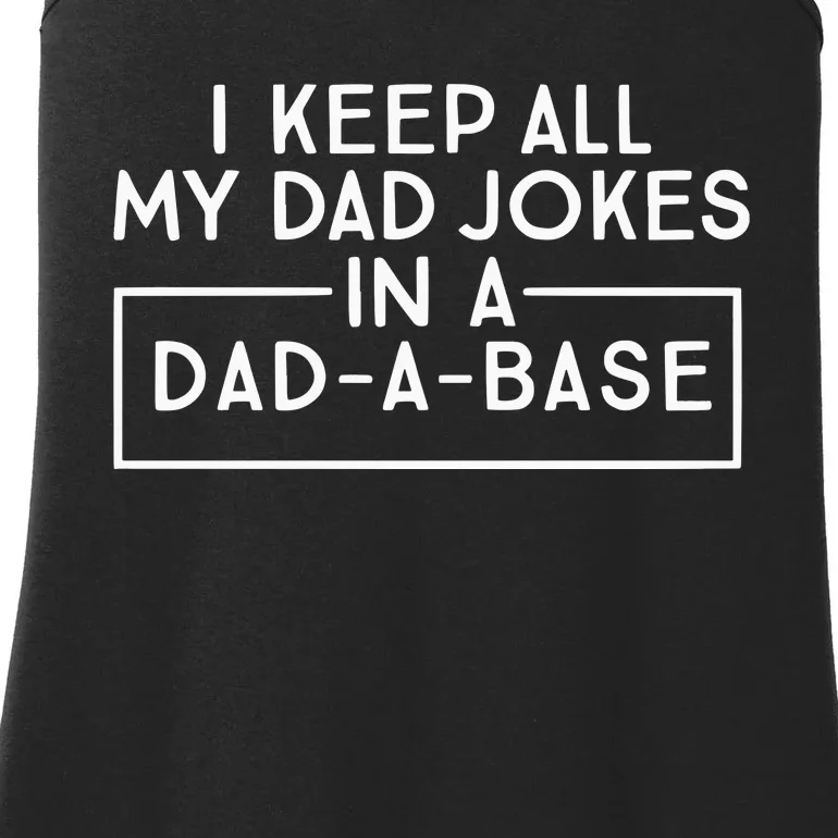 Dad Jokes Funny Dad Ladies Essential Tank