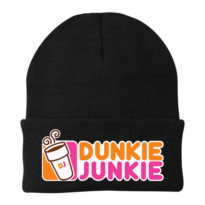 Dunkie Junkie Funny Coffee Lover Gift Knit Cap Winter Beanie