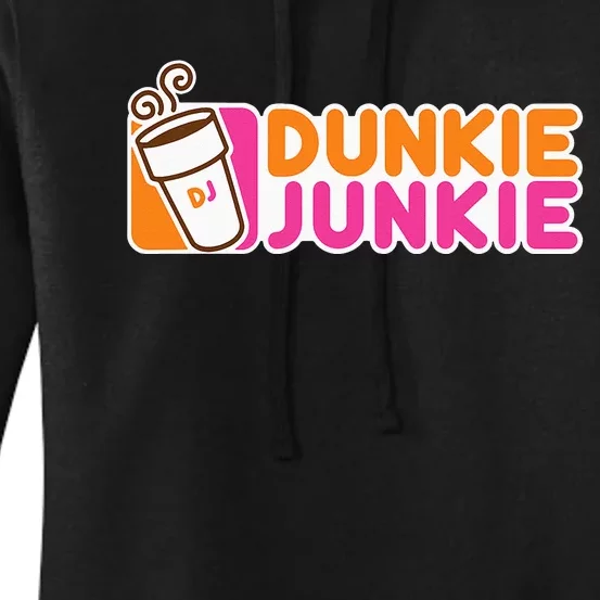 Dunkie Junkie Funny Coffee Lover Gift Women's Pullover Hoodie