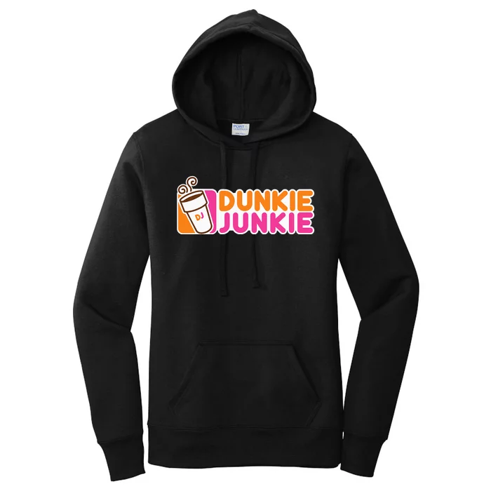 Dunkie Junkie Funny Coffee Lover Gift Women's Pullover Hoodie