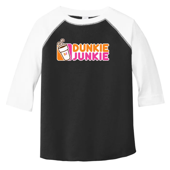 Dunkie Junkie Funny Coffee Lover Gift Toddler Fine Jersey T-Shirt