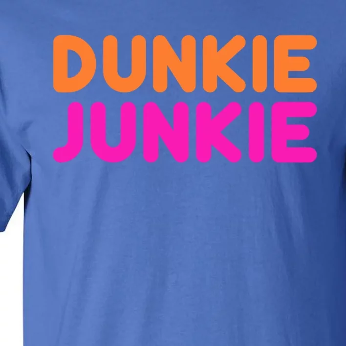 Dunkie Junkie Funny Donut Lover Parody Gift Tall T-Shirt