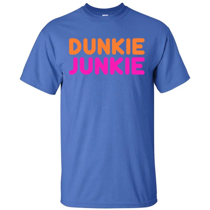 Dunkie Junkie Funny Donut Lover Parody Gift Tall T-Shirt