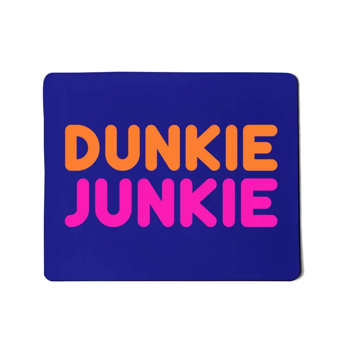 Dunkie Junkie Funny Donut Lover Parody Gift Mousepad