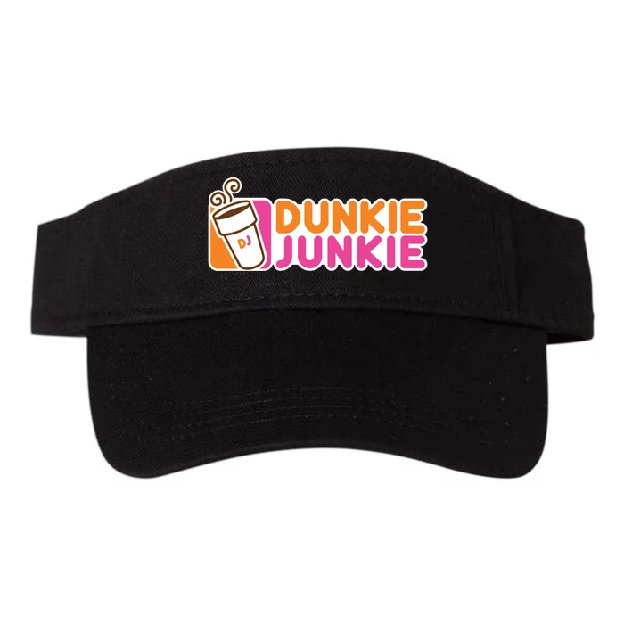 Dunkie Junkie Gift Funny Coffee Lover Gift Gift Valucap Bio-Washed Visor