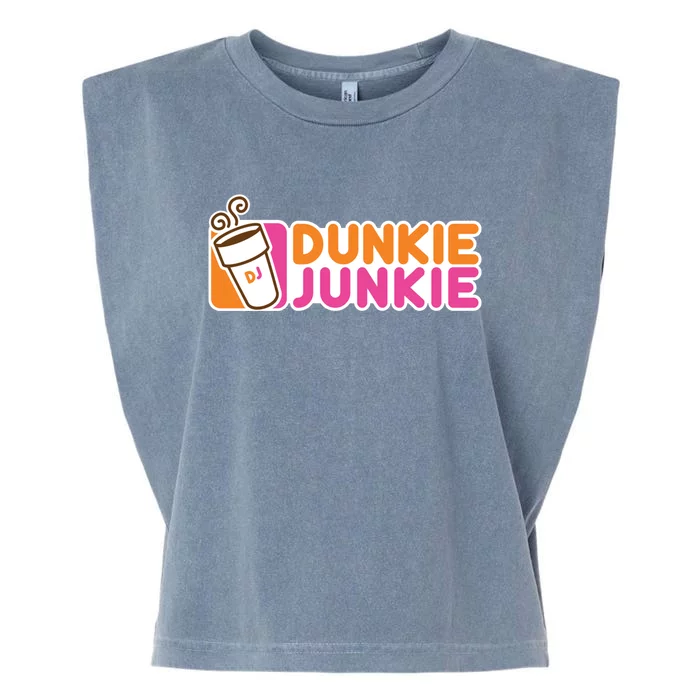 Dunkie Junkie Gift Funny Coffee Lover Gift Gift Garment-Dyed Women's Muscle Tee