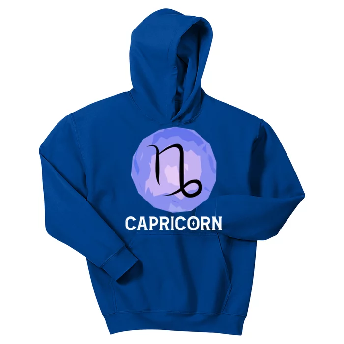 December January Horoscope Capricorn Star Zodiac Sign Gift Kids Hoodie