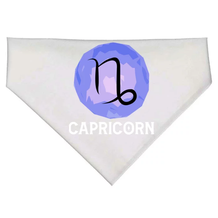 December January Horoscope Capricorn Star Zodiac Sign Gift USA-Made Doggie Bandana