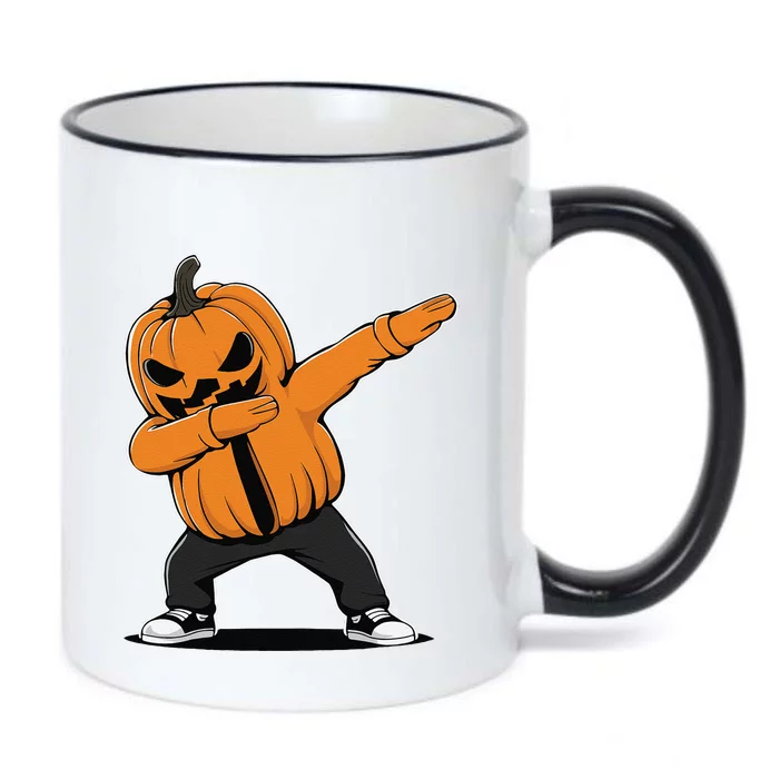 Dabbing JackoLantern Halloween Black Color Changing Mug