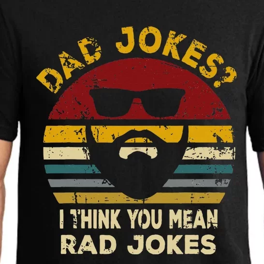 Dad Jokes I Think You Mean Rad Jokes Funny Dads Pajama Set