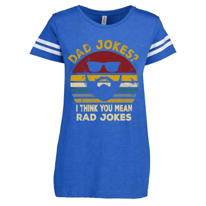 Dad Jokes I Think You Mean Rad Jokes Funny Dads Great Gift Enza Ladies Jersey Football T-Shirt