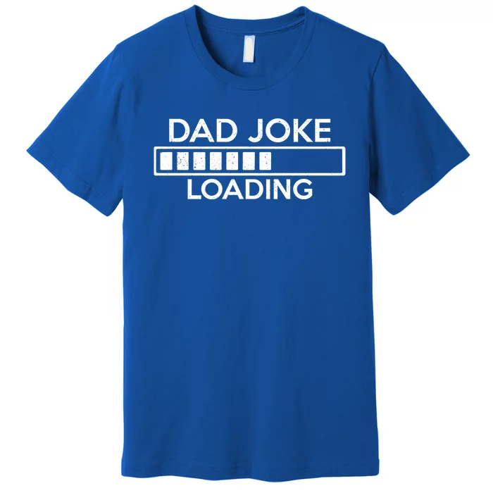 Dad Joke Loading Pregnancy Announcet For Dad For Husband Funny Gift Premium T-Shirt