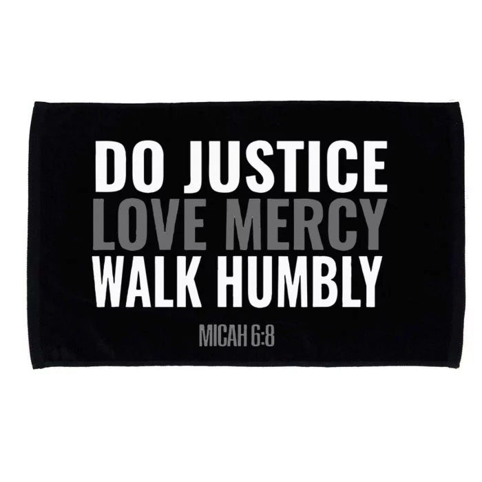 Do Justice Love Mercy Walk Humbly Bible Verse Gift Micah 68 Microfiber Hand Towel