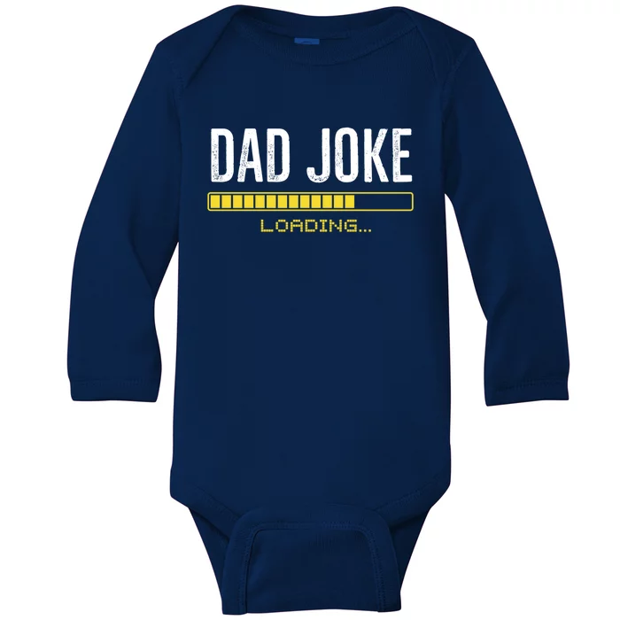 Dad Joke Loading Funny Grandpa Fathers Day Gift For Daddy Gift Baby Long Sleeve Bodysuit