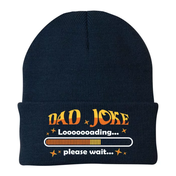 Dad Joke Loading Please Wait Funny Gift Knit Cap Winter Beanie