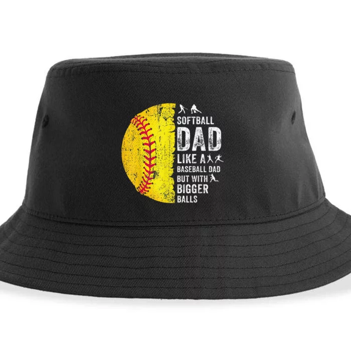 Dad Just Like A Baseball Dad But With Bigger Balls Sustainable Bucket Hat