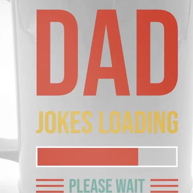 Dad Jokes Loading Funny Father T Front & Back Beer Stein