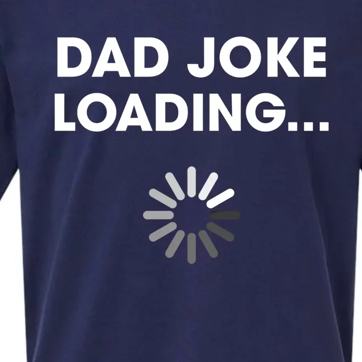 Dad Joke Loading Funny Father Grandpa Humor Gift Sueded Cloud Jersey T-Shirt