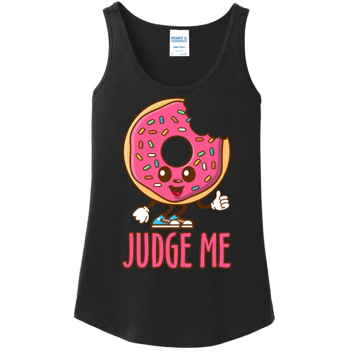 Donut Judge Me Doughnuts Ladies Essential Tank